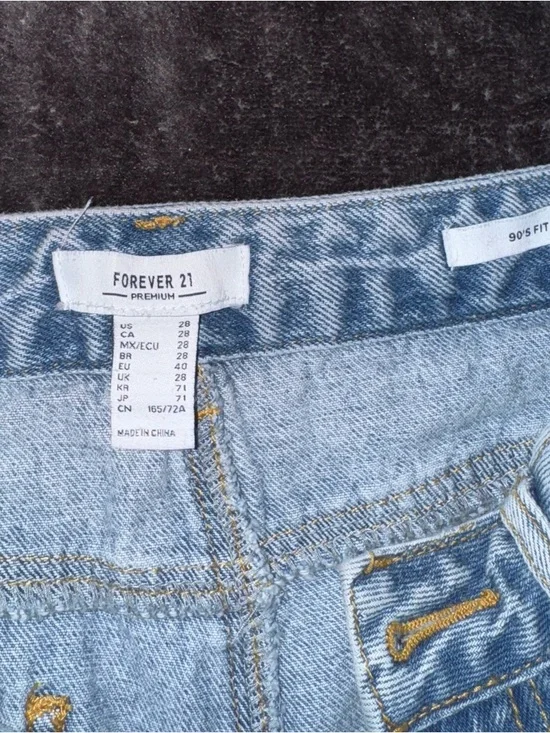 Women’s Mermaid Clam Shell Forever 21 90s Fit Vintage Jeans Waist size 28 - Picture 5 of 5